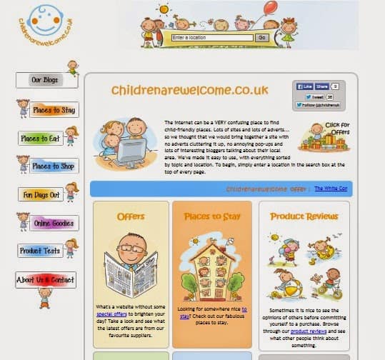 I'm going to Britmums Live - Introducing my Sponsor 3 childrenarewelcome site