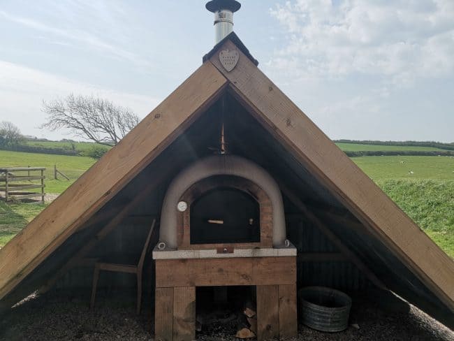 Glamping at Ilfracombe Farm Review 7 pizza oven e1556173395243