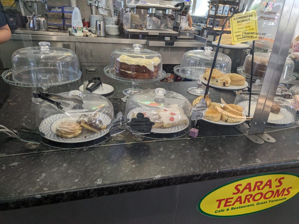 Sara's Tearooms Great Yarmouth Review 3 saras tearoom cakes