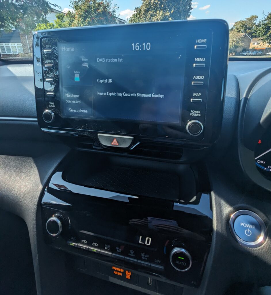 Toyota Yaris Cross Hybrid Review 5 Yaris Cross Media Console