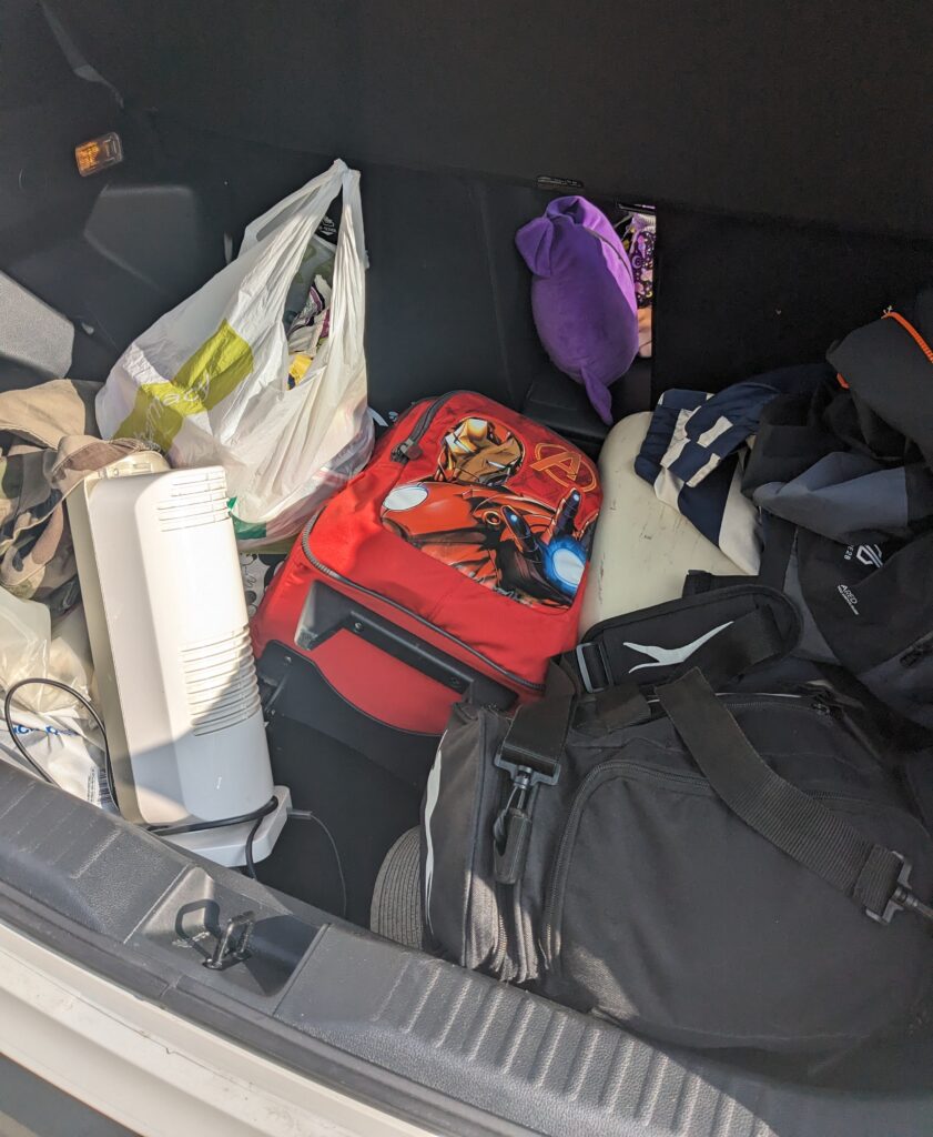 Toyota Yaris Cross Hybrid Review 10 Luggage inside the boot of the Toyota Yaris Cross Hybrid