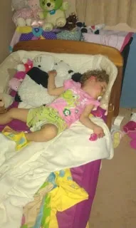 Day 2 - Battle of Bedtime with my daughter 1 operation stay in bed