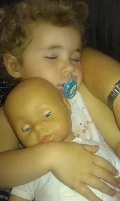 sleeping with dolly