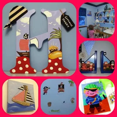 Harry's Pirate themed room 1 Pirate collage