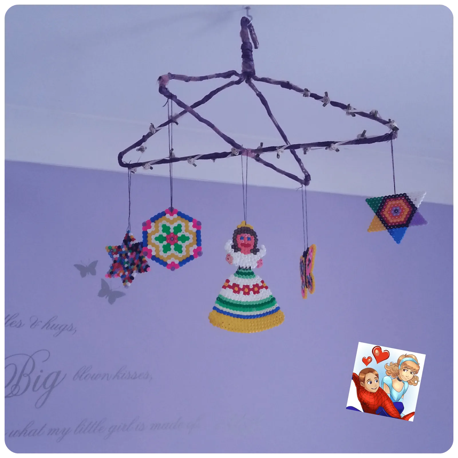 How to make a Hama Bead Mobile 1 HamaBeadMobile