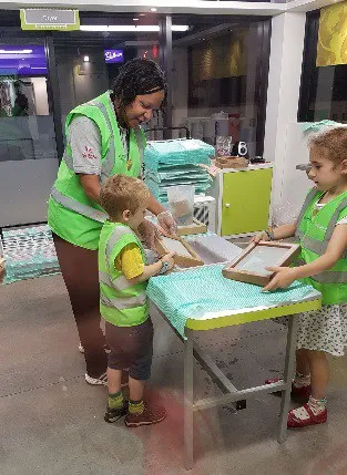 KidZania review: A return visit 5 making recycled paper