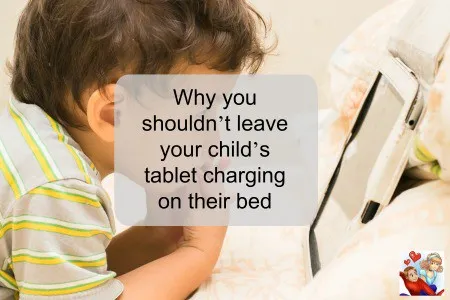 Why you shouldn’t leave your child’s tablet charging on their bed 1 Electrical safety advice
