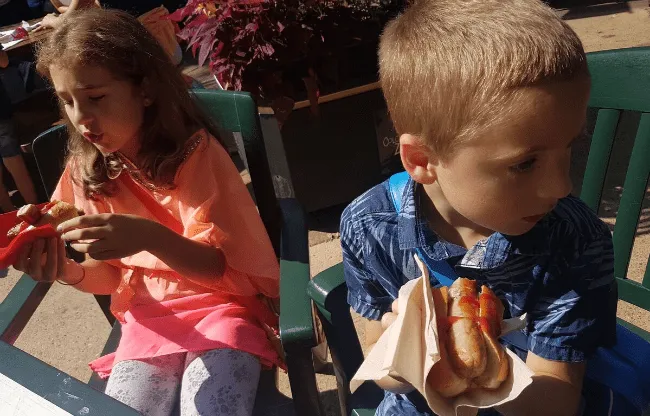 Wearing out the kids (and adults) with a day at Colchester Zoo - the truthful behind the scenes day out 2 zoo hotdog