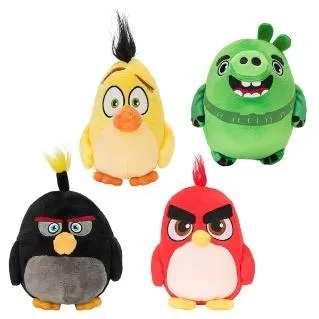 Taking down the Angry Birds Pinata to celebrate the 10th Anniversary 4 angry birds soft toy