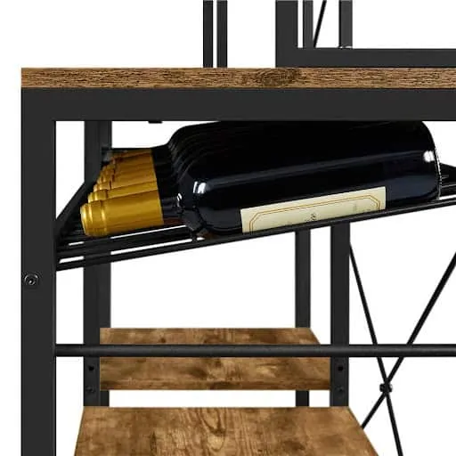 3 Brilliant Uses of Baker's Rack 4 wine rack