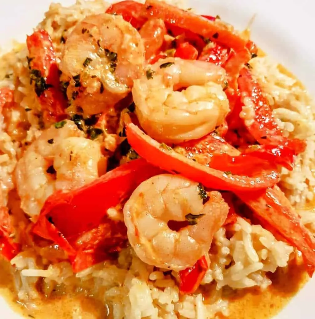 King Prawn Red Thai Curry with Star Anise Rice Recipe