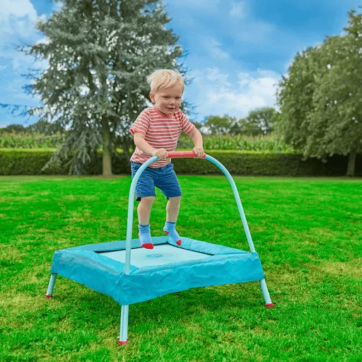 Fresh Air and Fond Memories: The Enduring Health Benefits of Outdoor Play for Children 2 trampoling in the garden